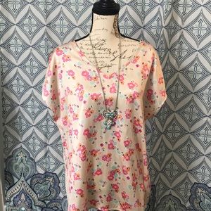 Lane Bryant mixed material t-shirt